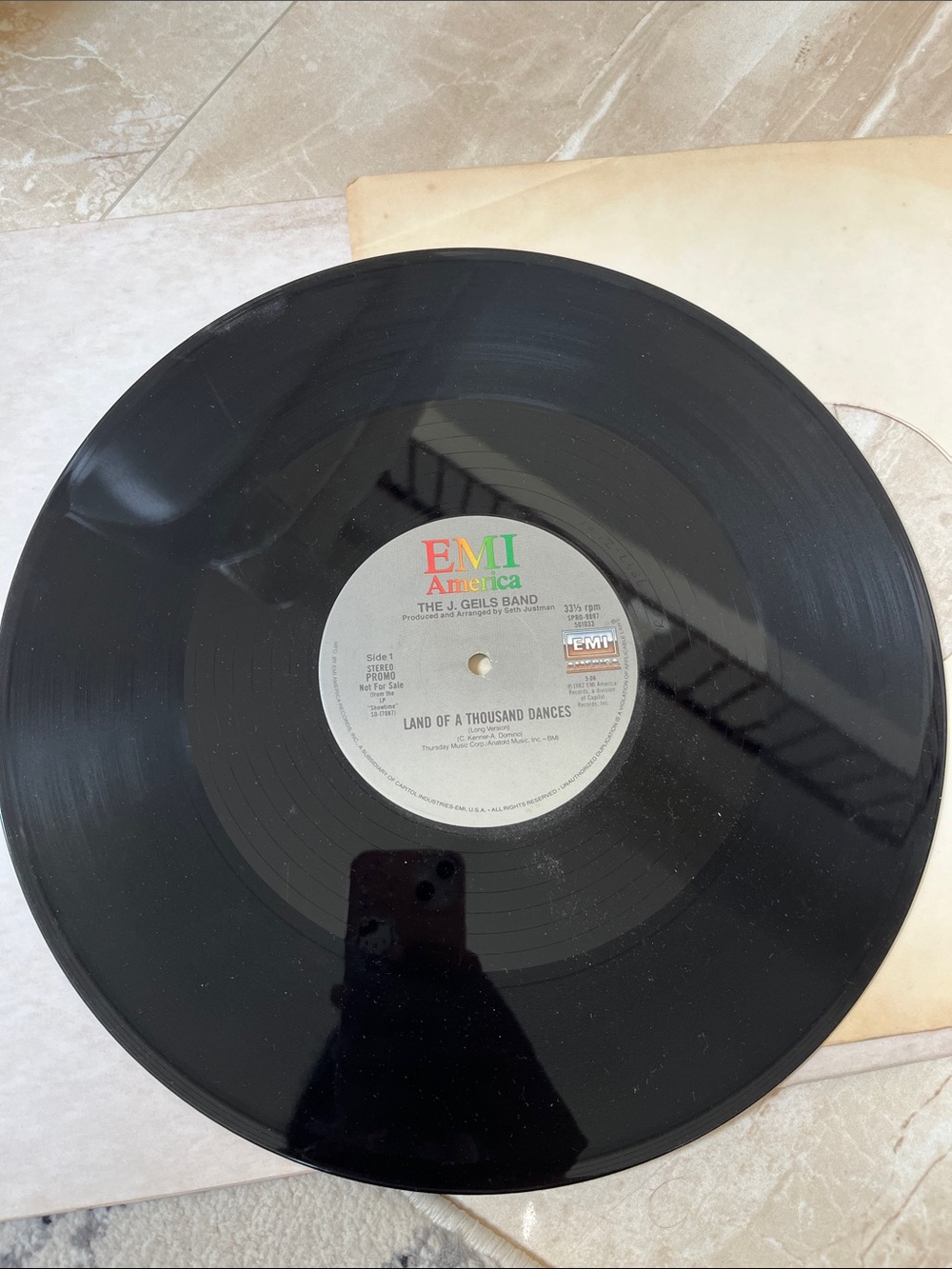 Black Vinyl Single - The J. Geils Band "Land of a Thousand Dances"